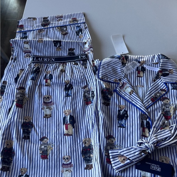 Polo by Ralph Lauren Blue Striped Pajamas - Picture 2 of 6